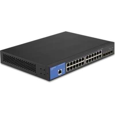 Linksys 24-Port Managed Gigabit Switch 4 10G SFP+ TAA