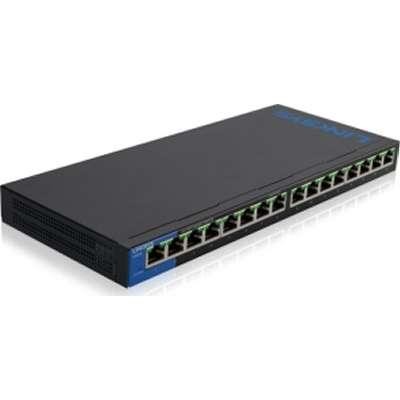 Linksys 16-Port Desktop Gigabit PoE Switch スマートフォン・タブレット-ヘッドセット・イヤホンマイク