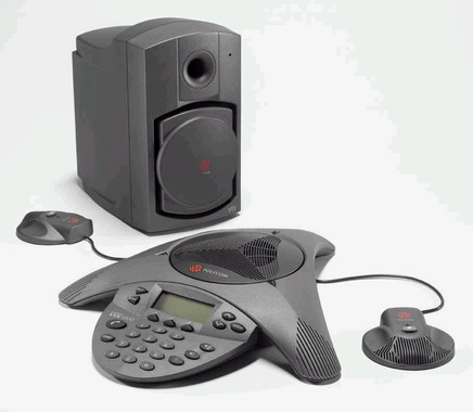 Polycom SoundStation VTX 1000  取りひろげるマイクロホン付 話し合い取り合わせ