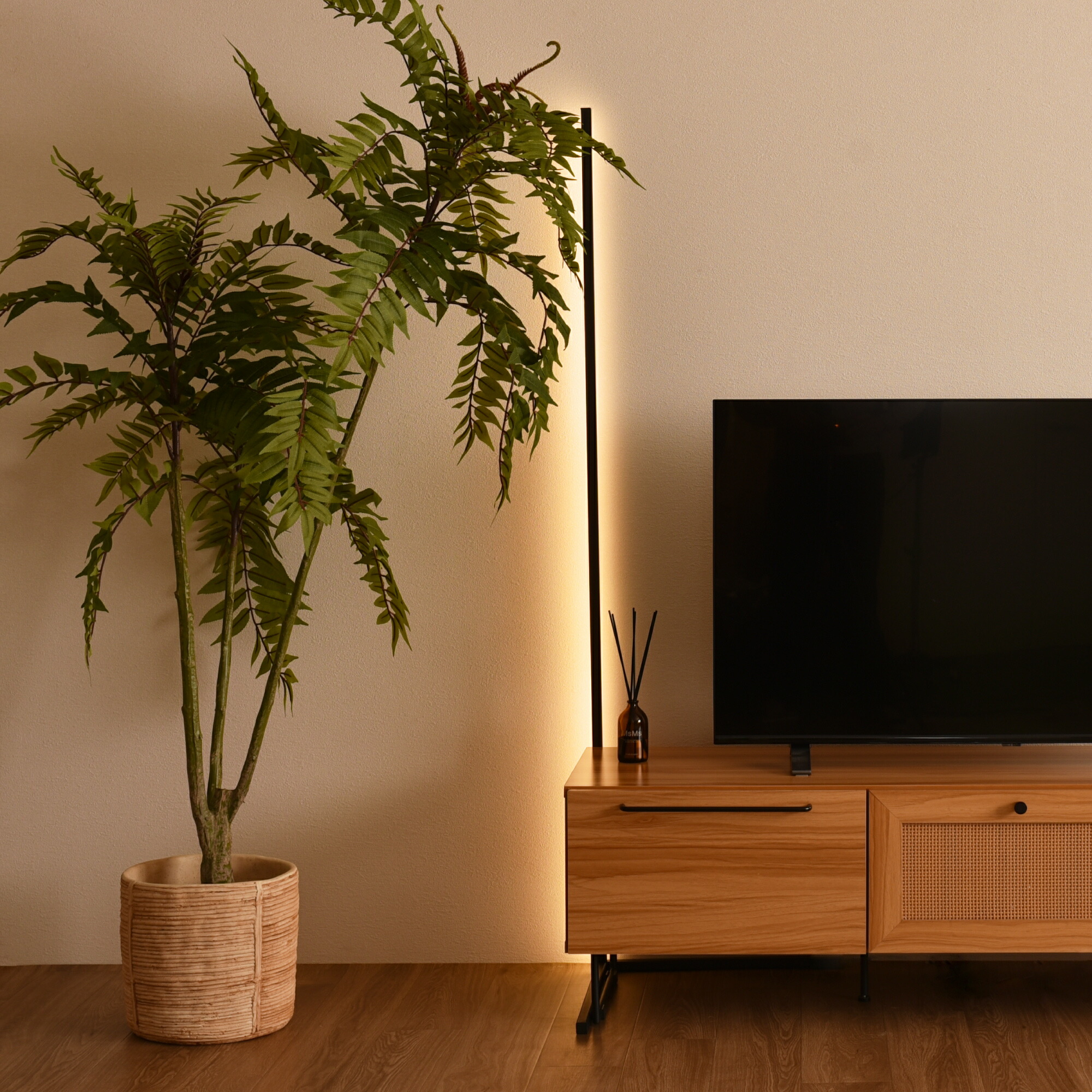 フロアライト 間接照明 フロアタンド リモコン付き コーナー照明 LED