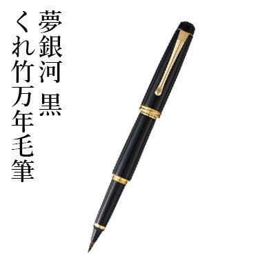万年毛筆 呉竹 『くれ竹万年毛筆 夢銀河 黒』 筆ペン ペン インク 美文字 墨 年賀状 贈り物 プレゼント 毛筆 宛名 高級 大人 事務 書道用品 父の日 母の日 敬老の日 記念品 誕生日 10,672円