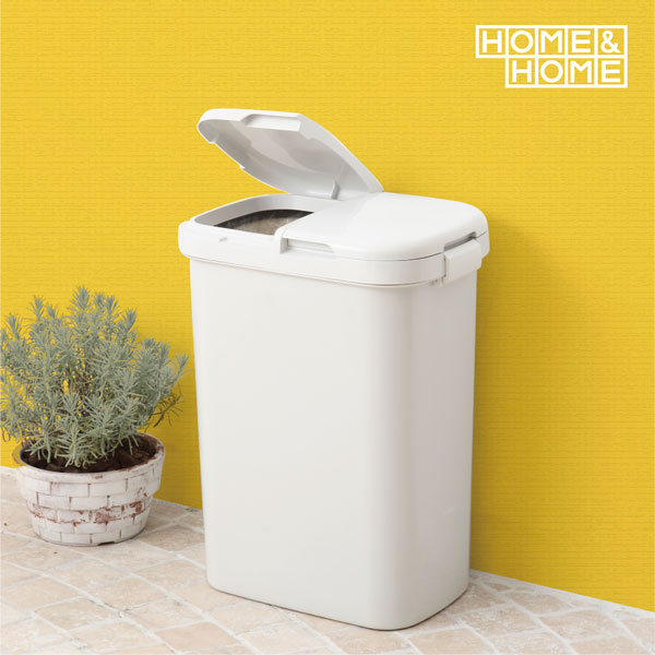 楽天市場 H H 分類ゴミ容器 50w グレー 分別 ごみ箱 ゴミ箱 屋外 外用 フタ付き ダストボックス ポリ袋止め付 2分別 ワイド 50l 大型 大容量 灰色 リス Living雑貨 リスonlineshop