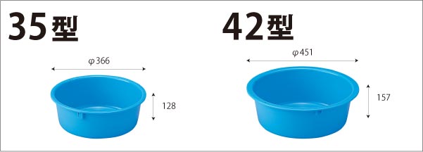 Gk リスタライ 42型 タライ たらい 洗濯 手洗い 洗い桶 洗濯かご プラスチック 丸型 業務用 バケツ 頑丈 丈夫 洗面器 青 ブルー 16l 16リットル 日本製 国産 メーカー直販 リス リスプロショップ