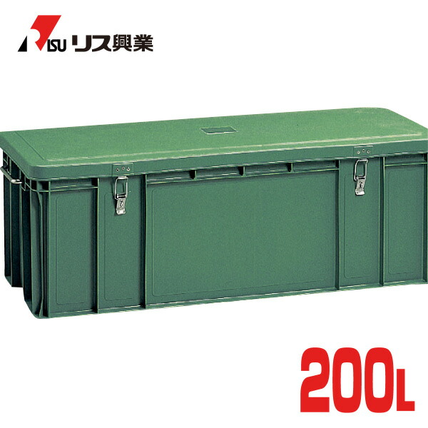 楽天市場 道具箱 0l グリーン プロ仕様 工具箱 工具入れ ツールボックス 大型 業務用 道具入れ 収納ボックス 収納ケース 汎用ボックス フタ付 蓋付き プラスチック リス興業 リスプロショップ