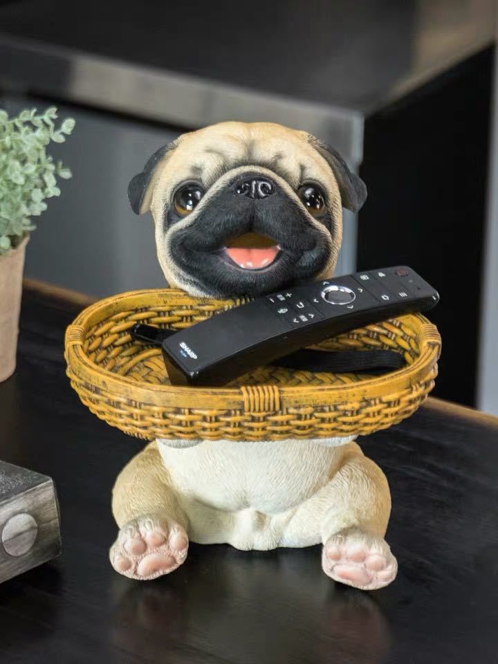 楽天市場】A056173パグ 置物 小物入れドッグ 犬 収納ボックス 卓上収納