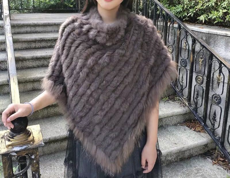 男女兼用 カジュアルウェア ショール マフラー ポンチョ ラビット 通販