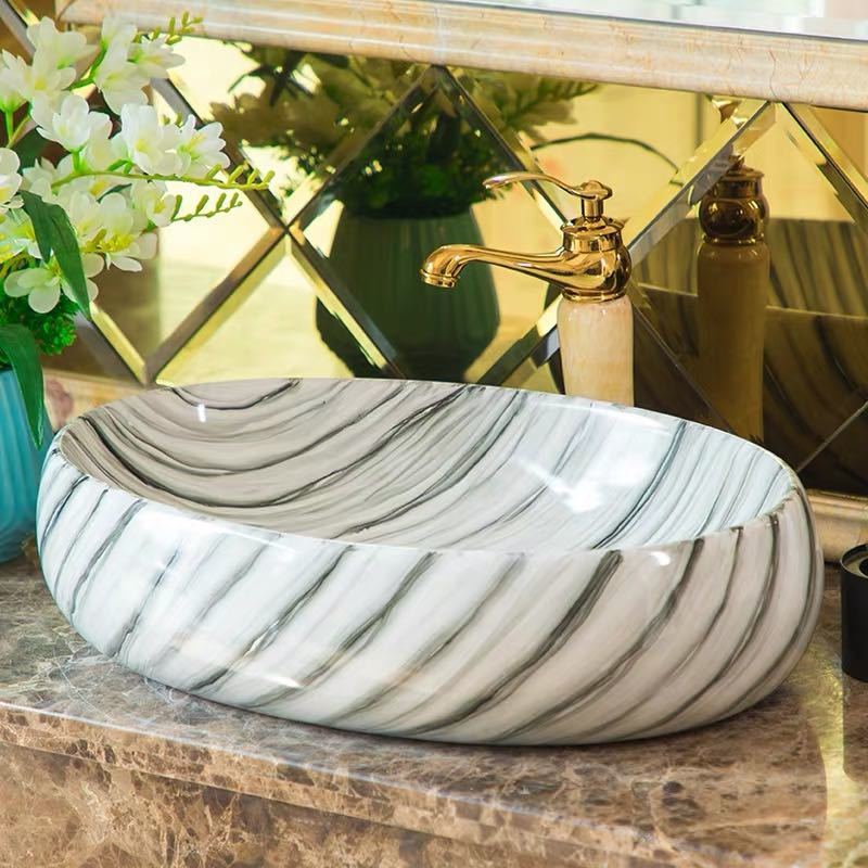 A023096陶器洗面ボウルセット 洗面ボール 手洗い鉢 手洗器 洗面器 蛇口．排水金具付き｜リタハウス　店