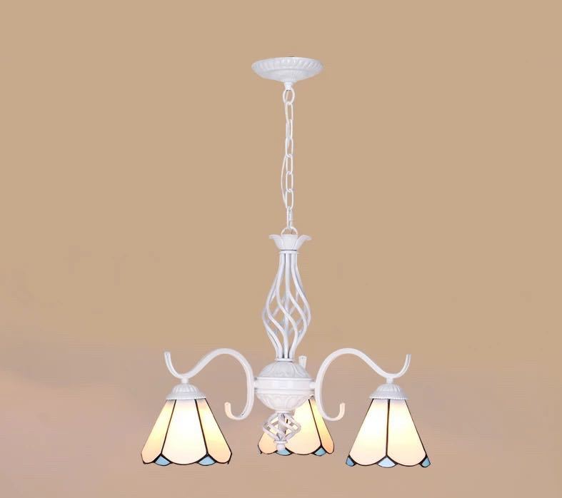 A013721天井照明ステンドグラス ペンダントライト ステンドグラスランプ ガラス工芸品 3灯， 電源直結タイプ｜リタハウス　店