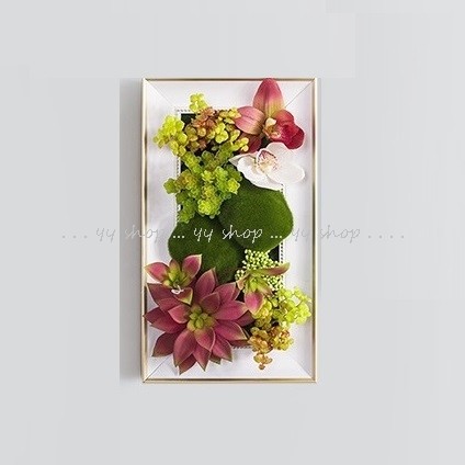 A0447210920T13-2壁飾り 人工観葉植物 壁掛けインテリア ディスプレイ 壁掛けミックスグリーン 造花 壁掛け｜リタハウス　店
