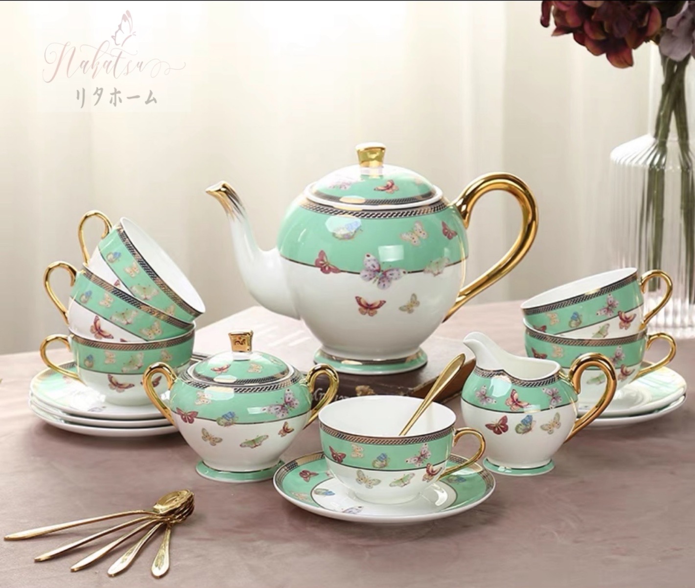 陶器 カップセット ティー・コーヒーカップセット カップ＆ソーサー6客セット