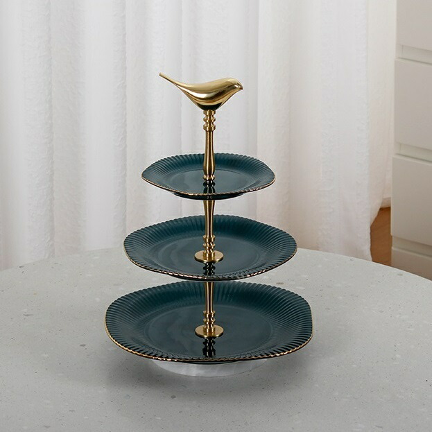 Baccarat バカラ ミルニュイ ケーキスタンド 3段 アフタヌーンティー バカラ Baccarat アフタヌーンティー スタンド ケーキスタンド 3段