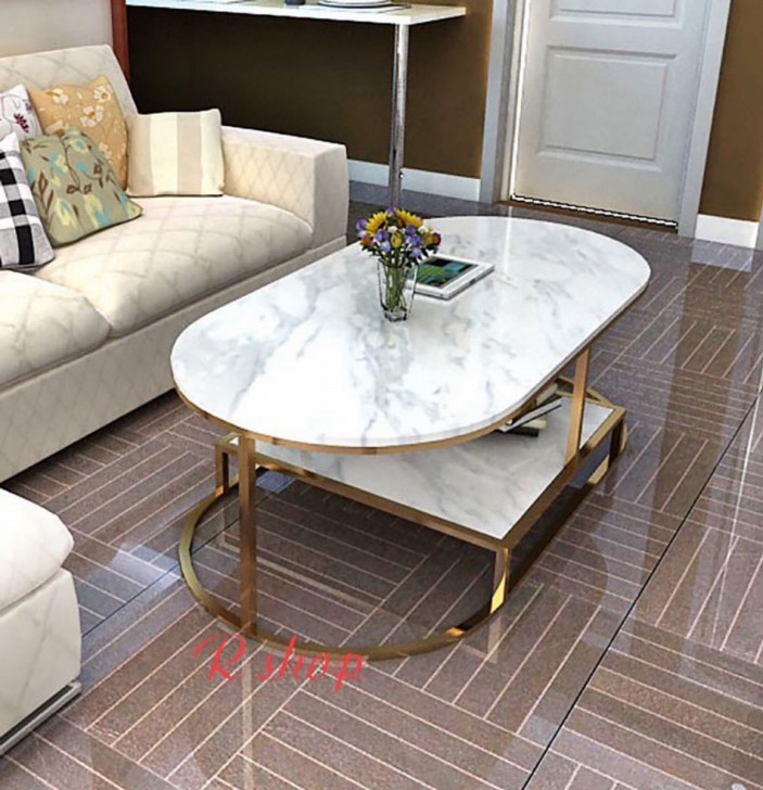 楽天市場】A059196高級人造大理石ローテーブル ．センターテーブル