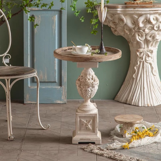 GMHK342○西洋 アンティーク調 コンソールテーブル サイドテーブル