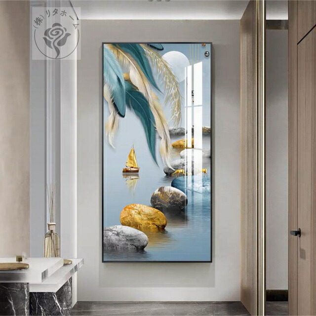 楽天市場】A018933大型美術品装飾画 廊下壁画 玄関飾り 装飾画 高級