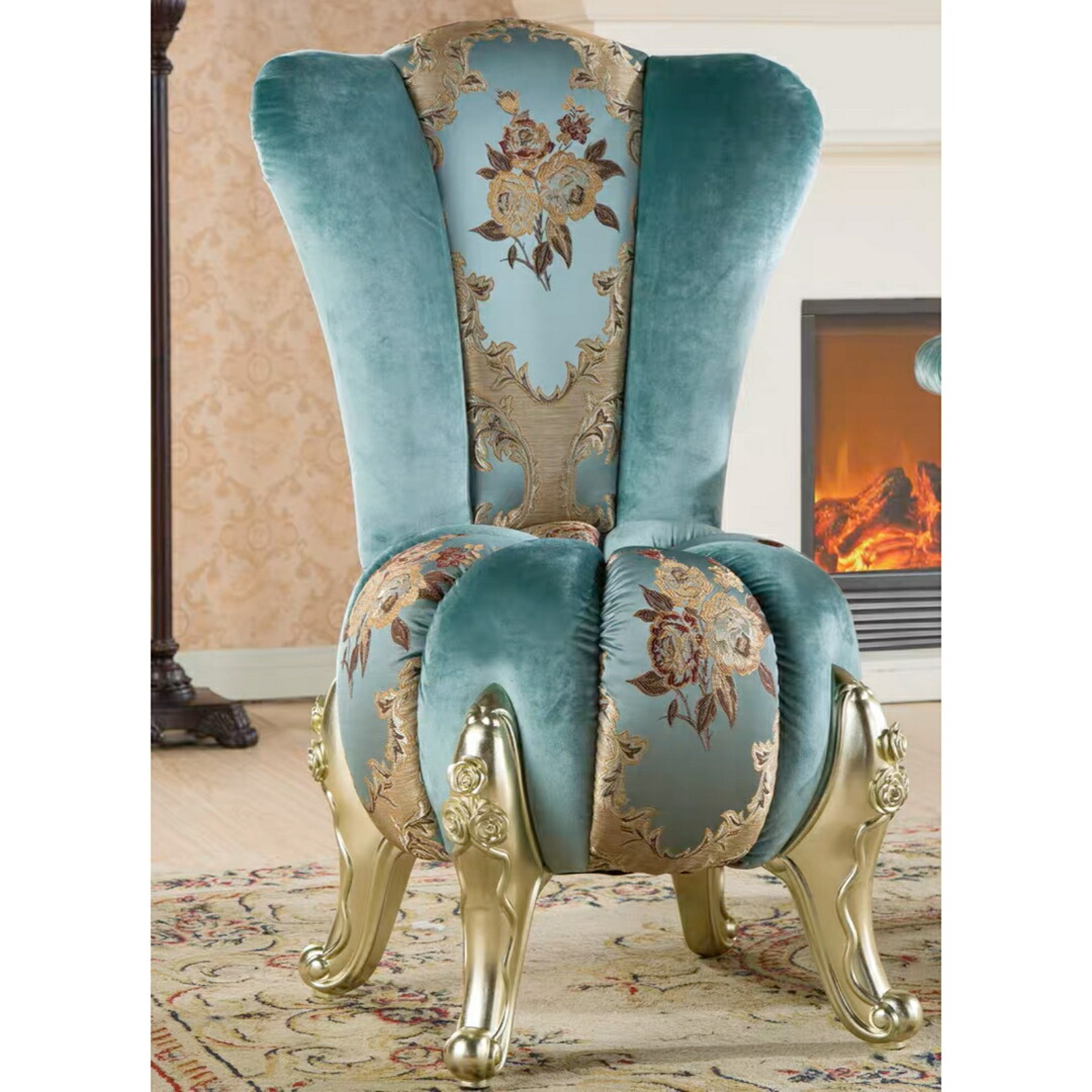 アンティーク調椅子 楽天市場】A021278豪華 高級感1人掛けチェア デスクチェア