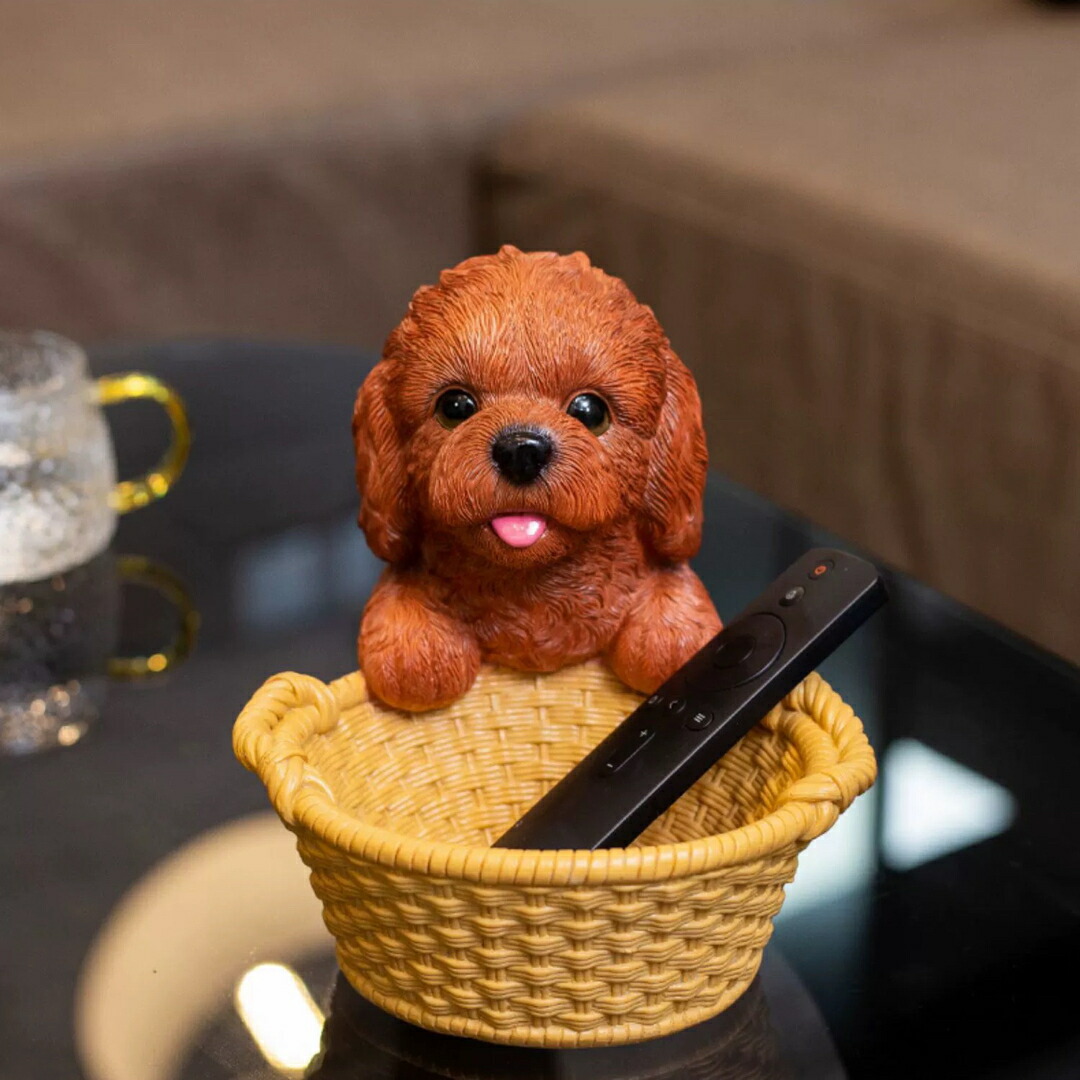 ポメラニアン置物 小物入れドッグ 犬 収納ボックス 卓上収納 かご  小物入れ 楽天市場】ポメラニアン置物 小物入れドッグ 犬 収納ボックス