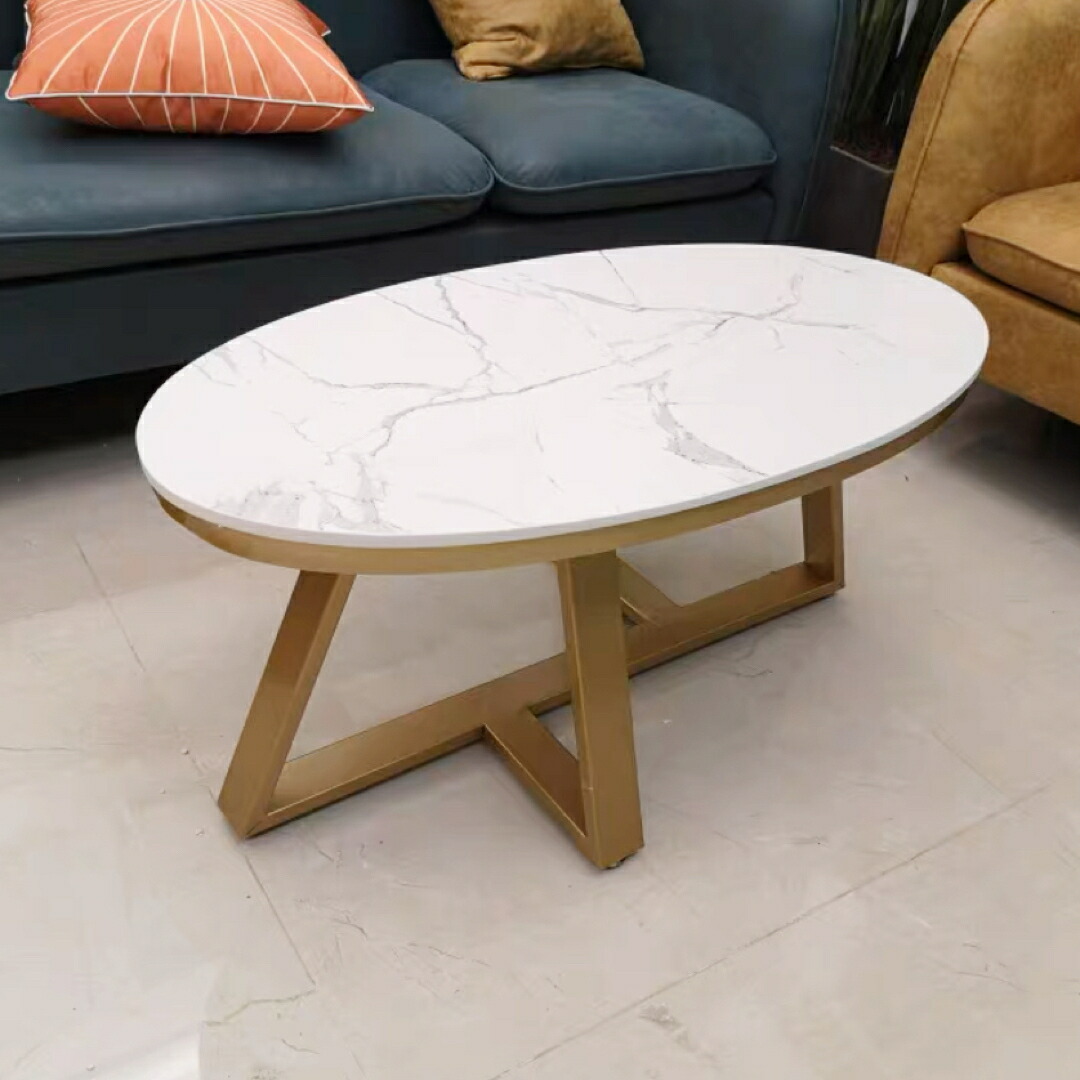 楽天市場】A014908人造大理石ローテーブル リビングテーブル
