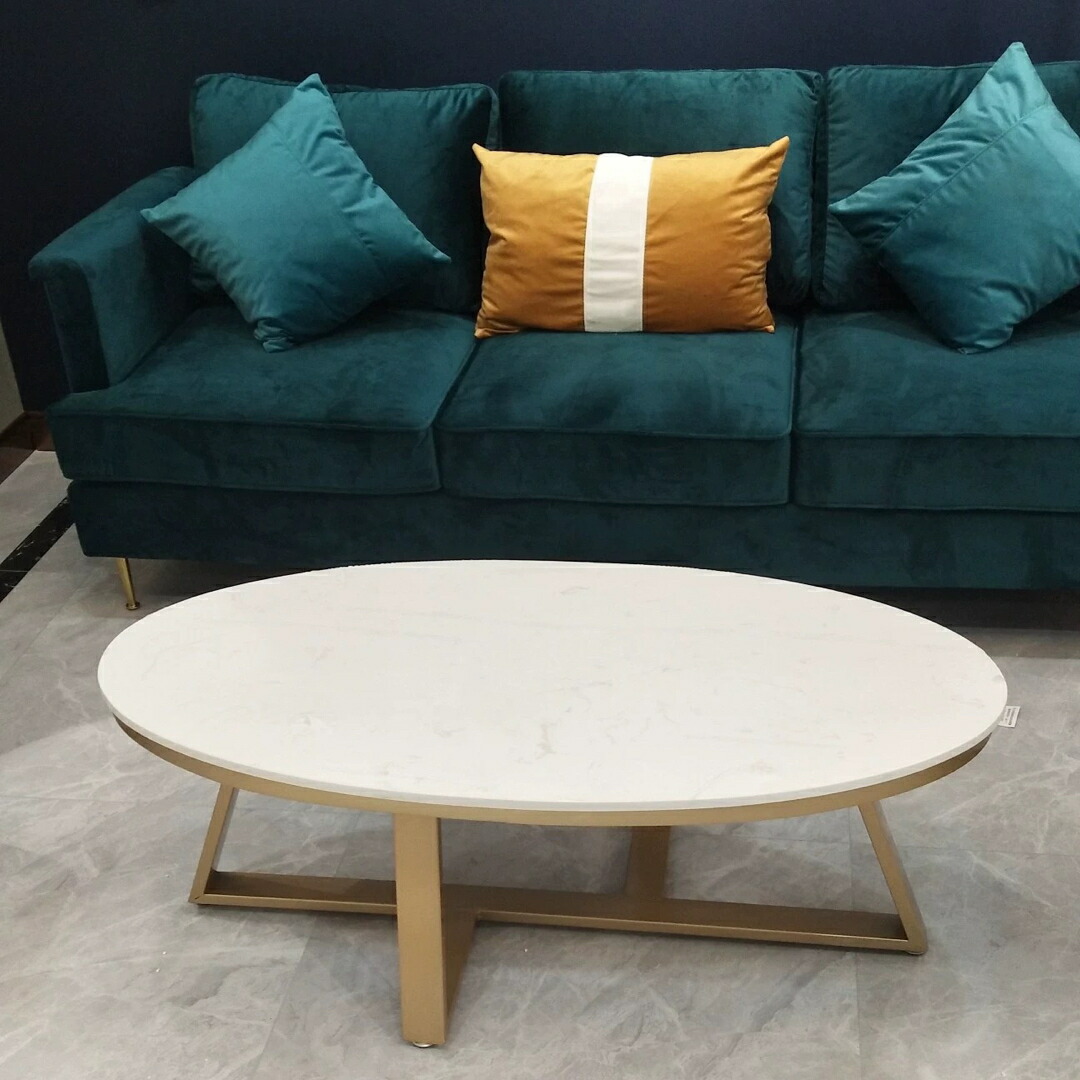 楽天市場】A014908人造大理石ローテーブル リビングテーブル センター