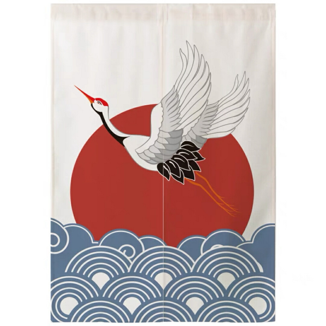 招き猫図麻暖簾　張り子猫　手描き猫麻暖簾　のれん　麻暖簾　タペストリー 楽天市場】麻タペストリー 「招き猫」 細タペ 洛柿庵 招福 おもり付き