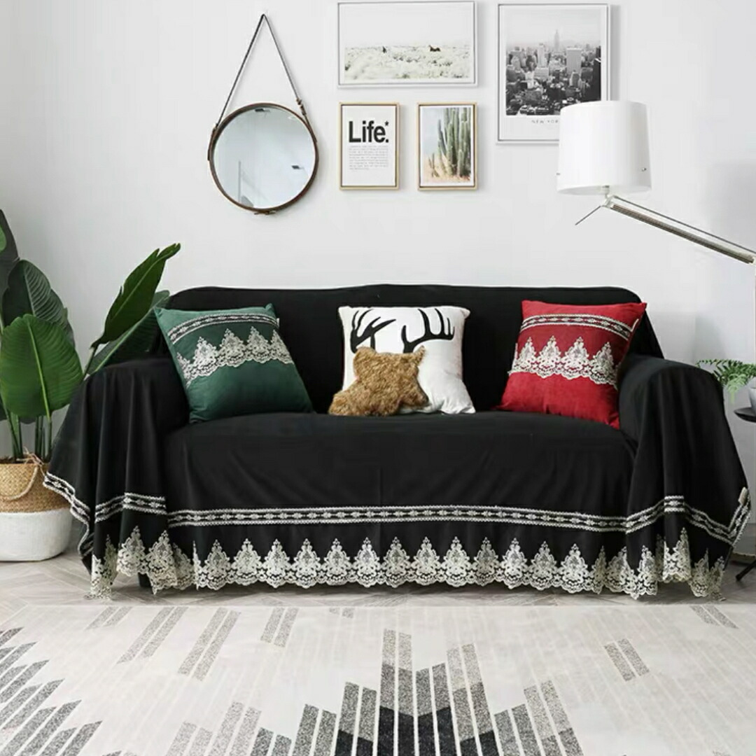 楽天市場】A048372三人用ソファーカバー ソファー シーツ ひざ掛け