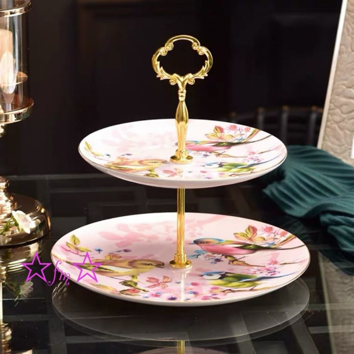 楽天ランキング1位 楽天市場 ケーキ スタンド プレート 2段セット アフタヌーンティー フルーツ トレー 皿 リタホーム 楽天市場店 全日本送料無料 Www Asfim Ma