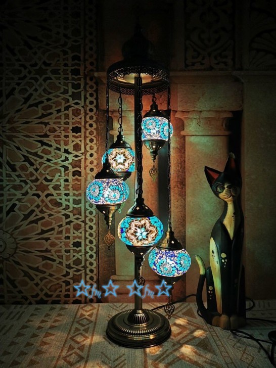 楽天市場】ボヘミア調トルコテーブルランプ モロッコ風照明スタンド 