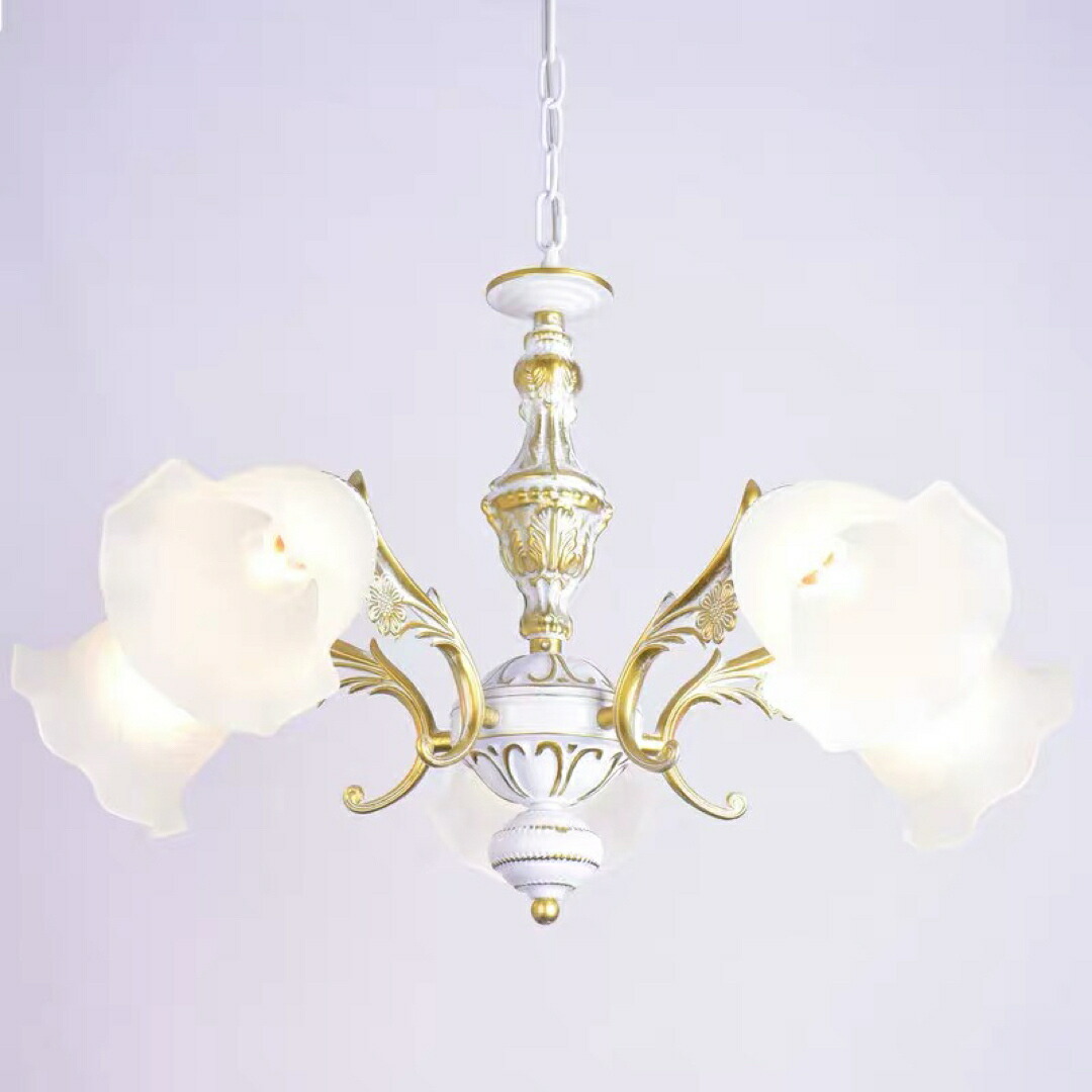 楽天市場】A037994ペンダントライト洋風照明シャンデリア バラ花柄