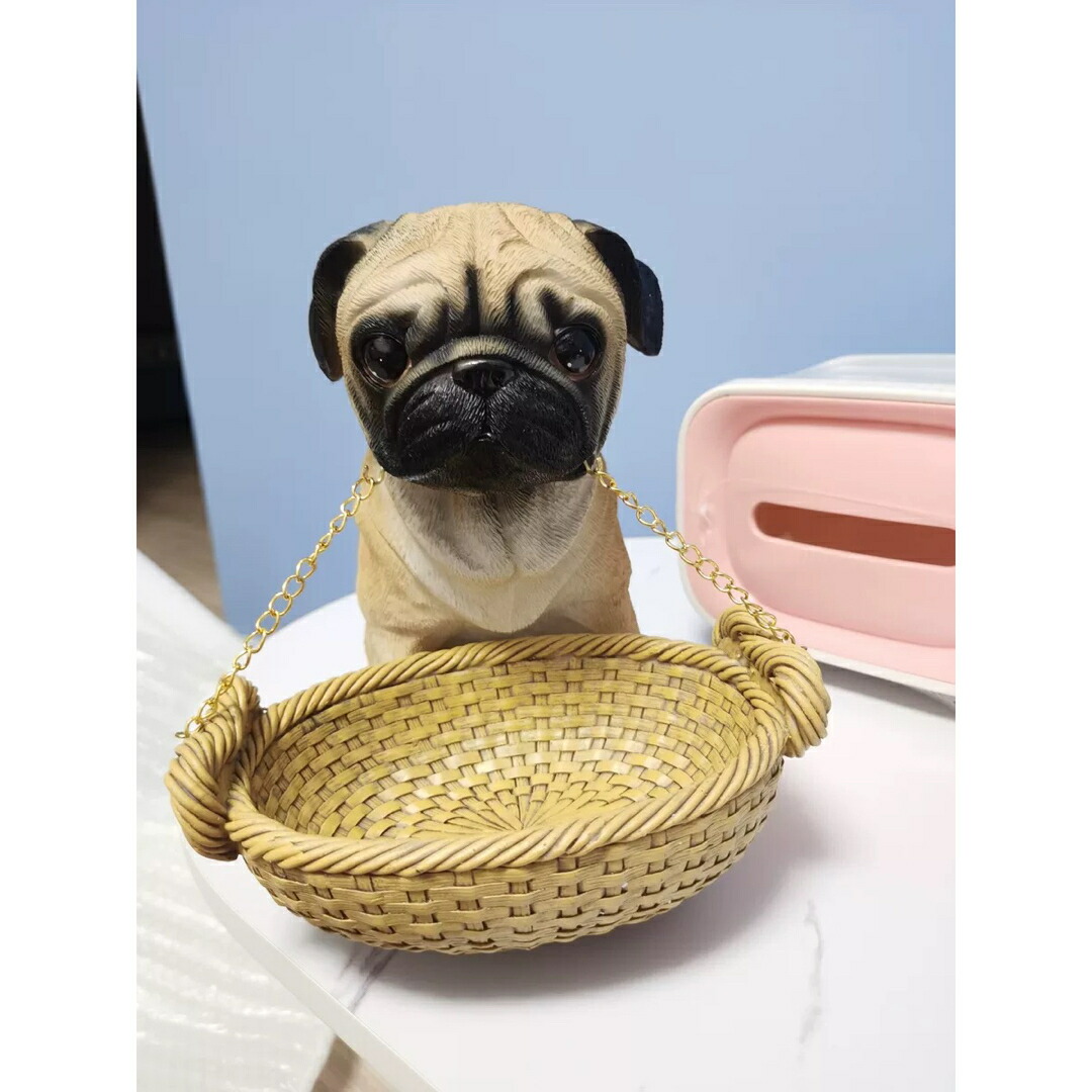 楽天市場】A001780パグ雑貨 パグ 置物 小物入れドッグ 犬 収納