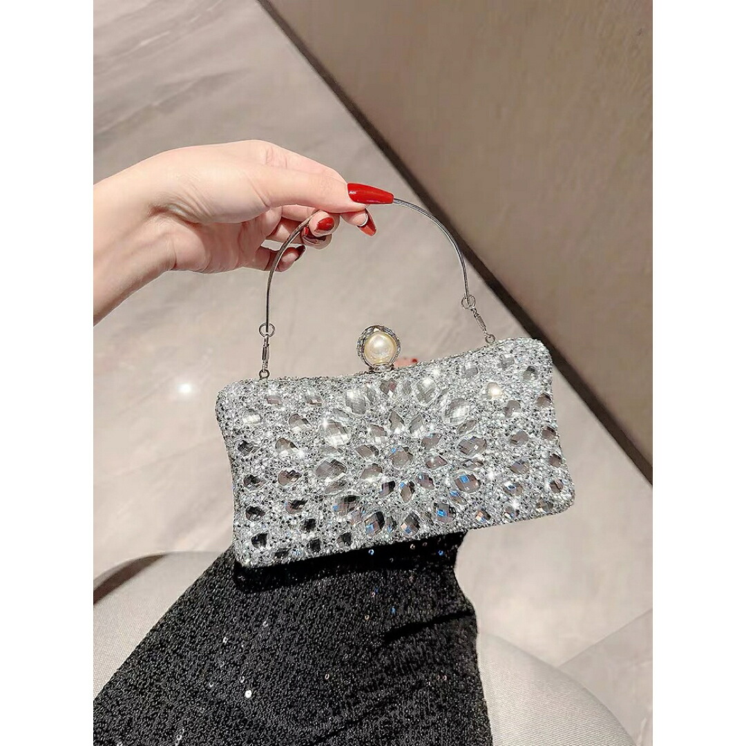 A031980豪華パーティーバッグ キラキラ ストーンBAG -クラッチバッグ レディース｜リタハウス　店