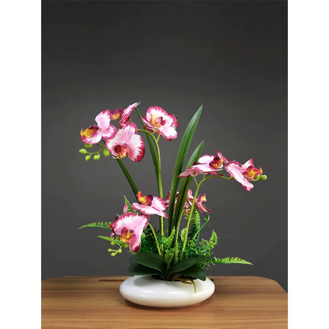 A037753造花 盆栽 インテリアフラワー お部屋の装飾 フラワーポット入り 造花ブーケ|リタハウス 店