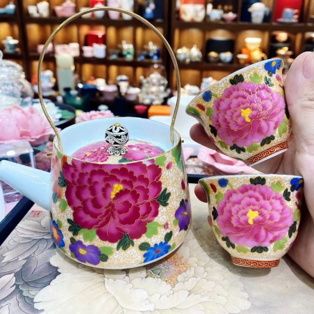 A038298ティーポット 2客茶器揃 湯呑 急須 ポット 茶器セット ティーセット｜リタハウス　店