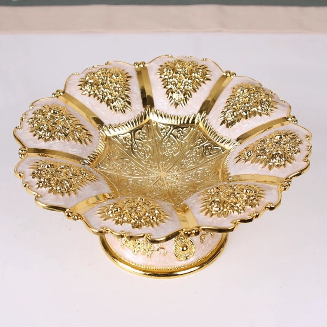 A038413高級果物皿 盛り皿 お菓子皿、フルーツプレート、花柄豪華~果物カゴ お菓子鉢.|リタハウス 店