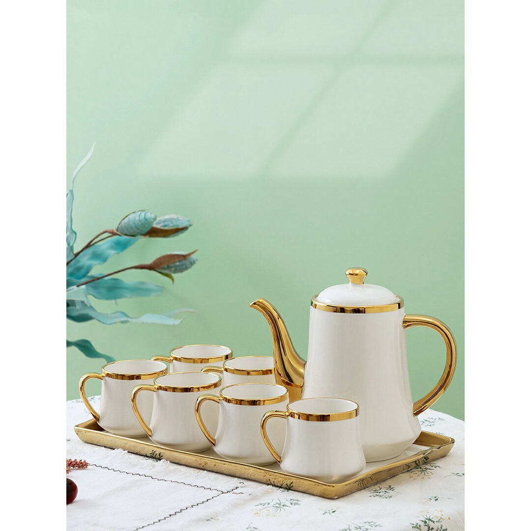 A038674ティー・コーヒーカップセット カップ&ソーサー6客セット .陶磁器ティーセット|リタハウス 店