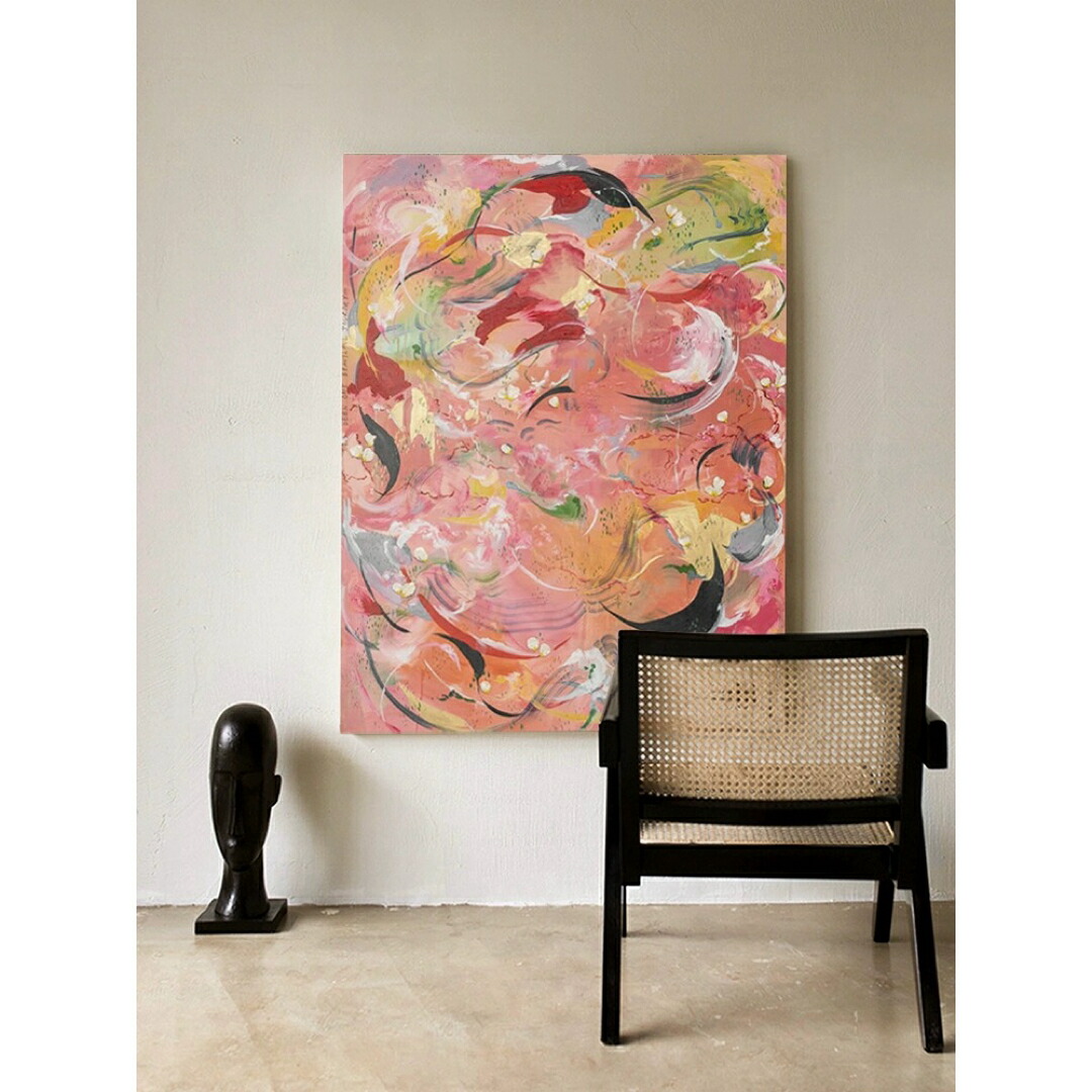 楽天市場】A002247手作り油画 額つき 美術品 絵画インテリア壁