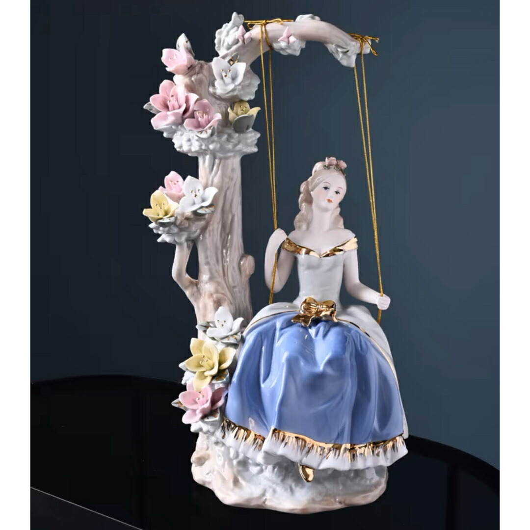 【美品】人形　西ドイツ　色絵　陶器　置物　インテリア　工芸品　美術品　A2923 美品】人形 西ドイツ 色絵 陶器 置物 インテリア 工芸品 美術品 A2923