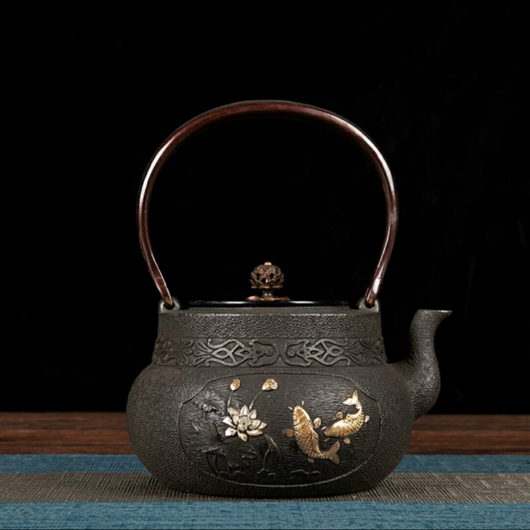 福寿地紋面取 鉄瓶 壱鋳堂/ITCHU-DO -南部鉄器- 商品紹介