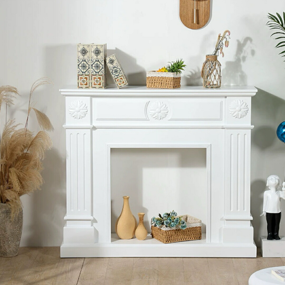 楽天市場】A033914玄関テーブル アンティーク調マントルピース型