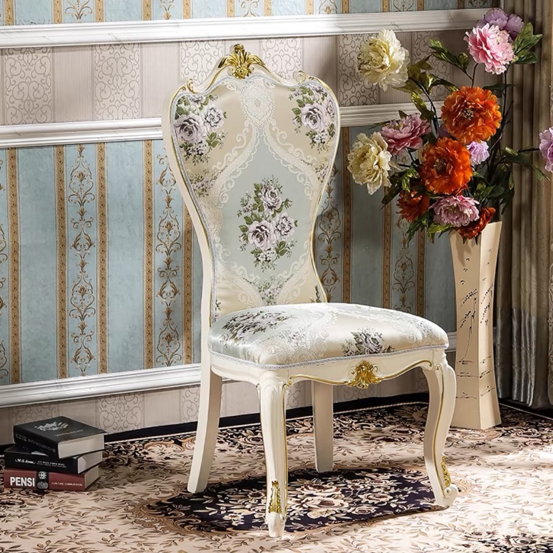 美品ダイニングチェア　猫脚　一脚　イタリア製　1人用椅子　姫家具 楽天市場】A004837椅子 チェア 一人用 猫脚 アンティーク姫系