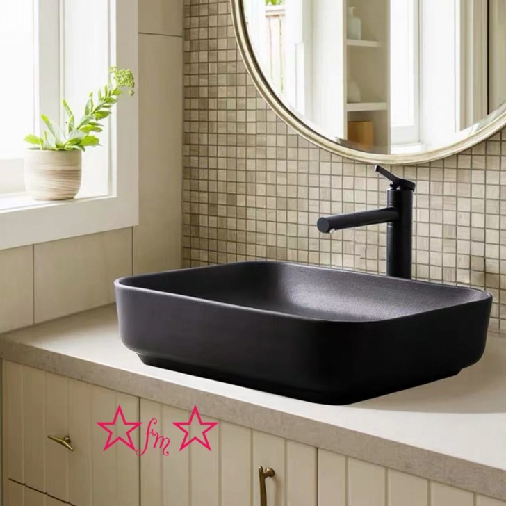 A047474高級洗面台 洗面ボウルセット 洗面ボール 陶器 手水鉢 手洗器 手洗い鉢 洗面器 蛇口 排水金具付き｜リタハウス　店