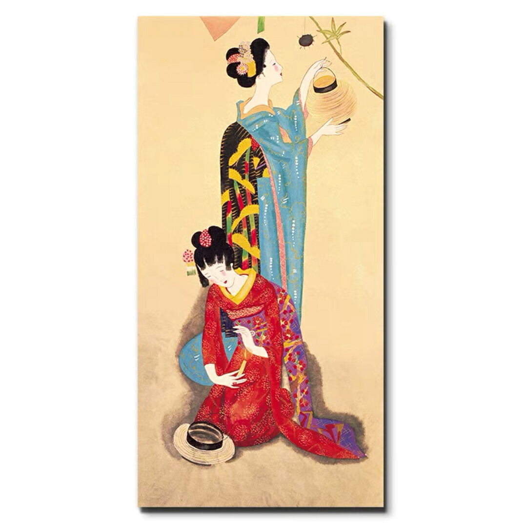 A036416美人掛絵アートパネル和風アートフレーム 絵画 絵 壁画 壁掛け パネルインテリア|リタハウス 店