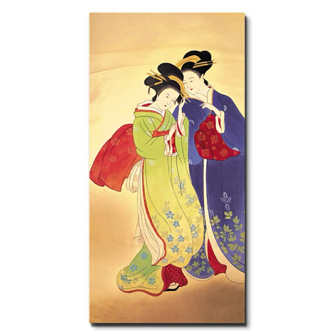 A036426美人掛絵アートパネル和風アートフレーム 絵画 絵 壁画 壁掛け パネルインテリア|リタハウス 店