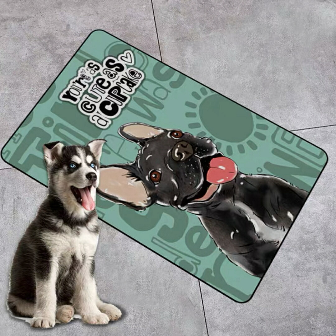 A036507ラグマット リビングマット 玄関マット お風呂マット 犬柄雑貨 イヌ　ワンちゃん｜リタハウス　店