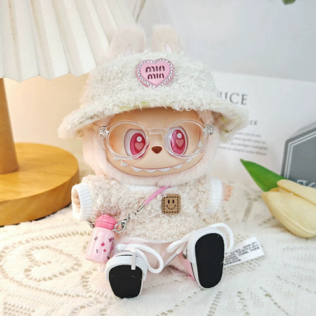 美品 LABUBU服着せ替えラブブ服 6点 LABUBU ラブブ 服 ピンクドレス（LABUBU ラブブ ぬいぐるみ 服