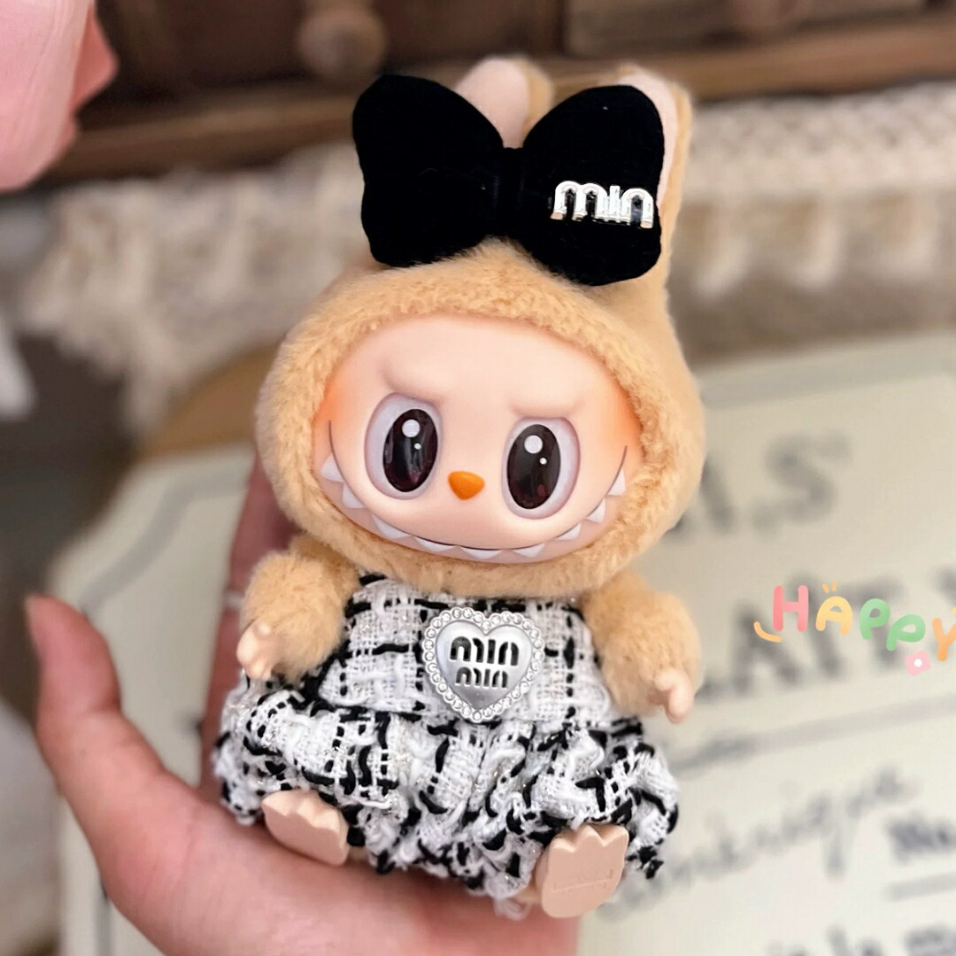 ラブブ ぬいぐるみ&イヤホンケース3点セット 正規品】Labubu ラブブ イヤホンケース earphone bag 袋付き