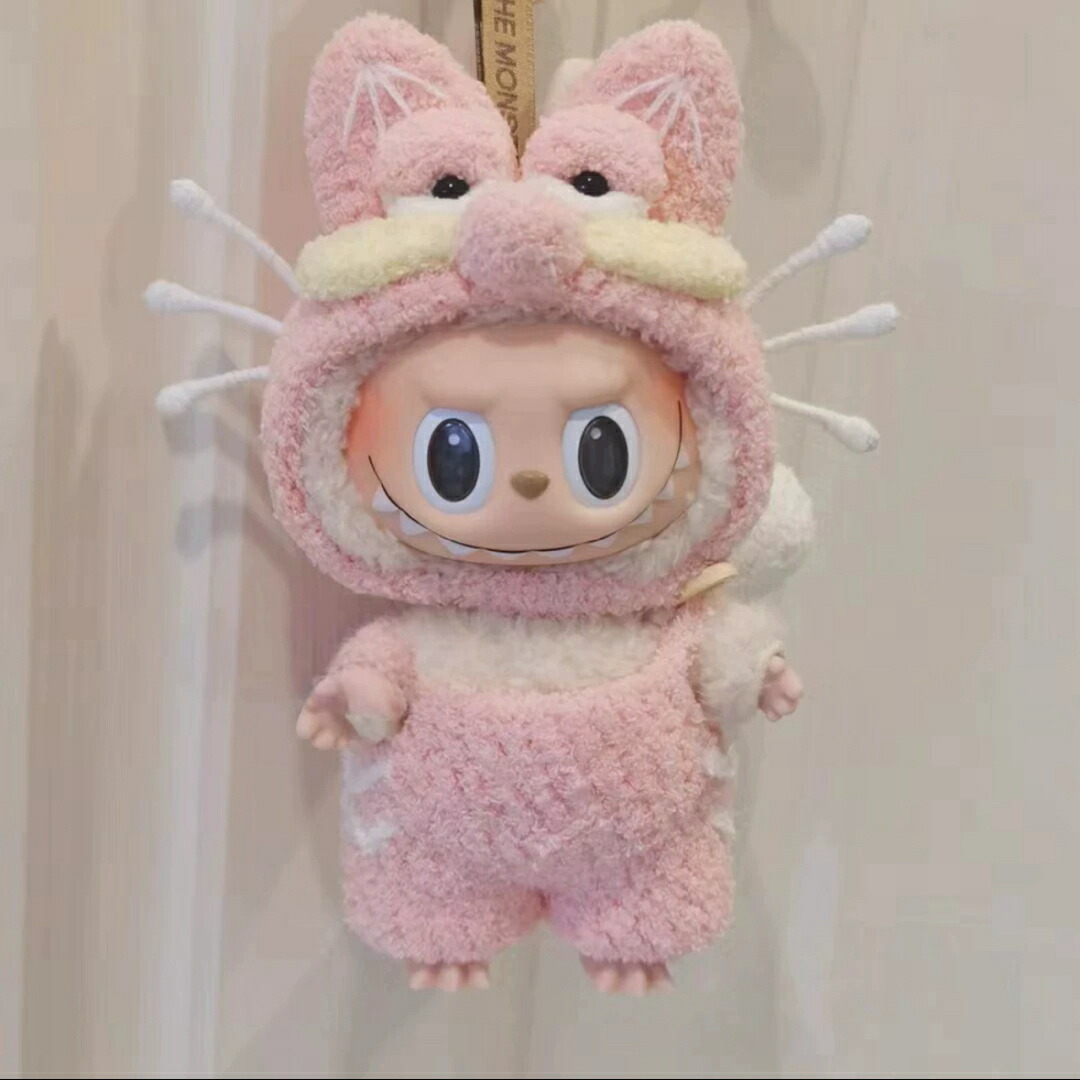 新品2点セット 虎仮装labubuラブブぬいぐるみ服17cm着せ替え着ぐるみ 新品2点セット 虎仮装labubuラブブぬいぐるみ服17cm着せ替え