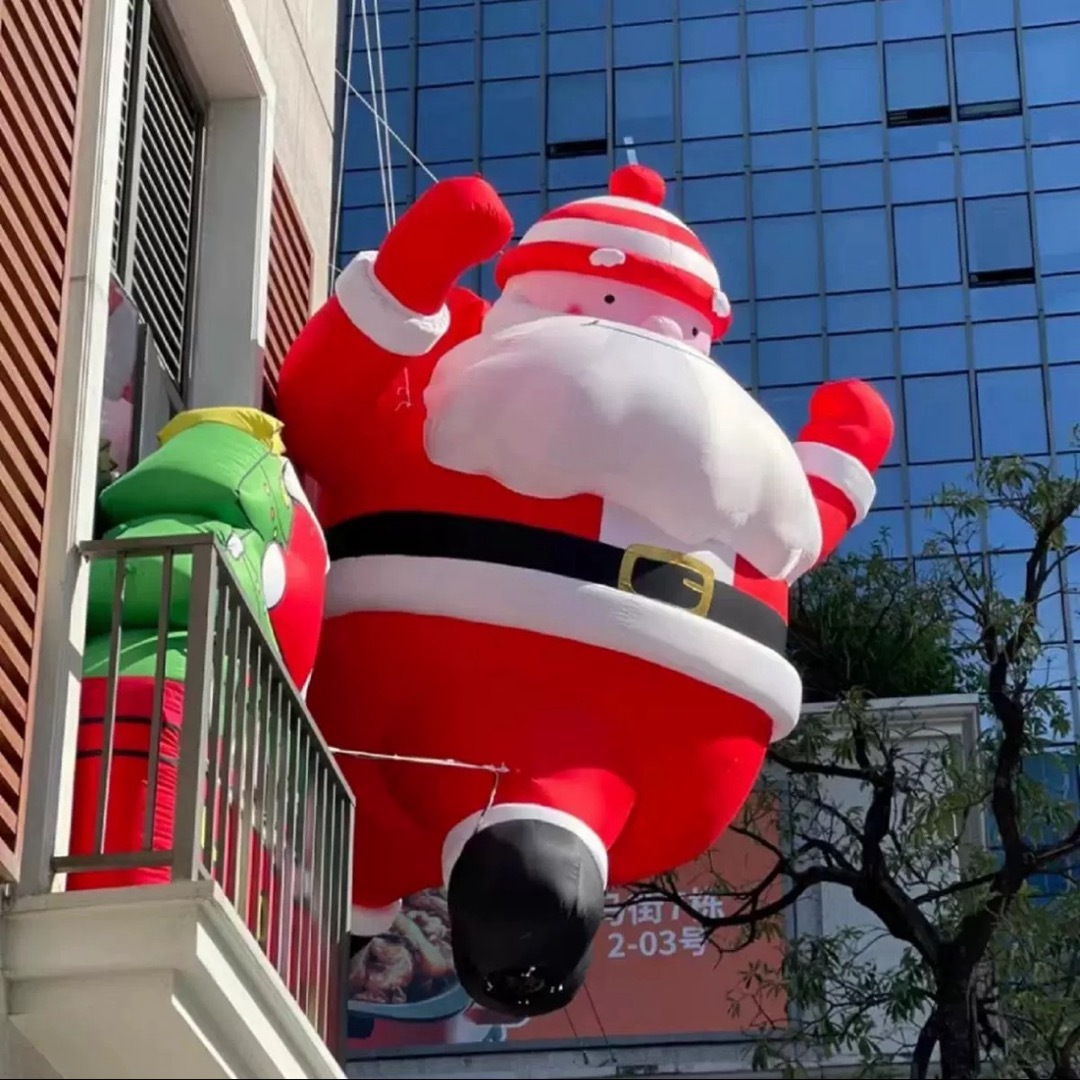エアーディスプレイ（LL)　ヘリコプター モチーフ サンタ クリスマスライト エアーディスプレイ（LL) ヘリコプター モチーフ サンタ