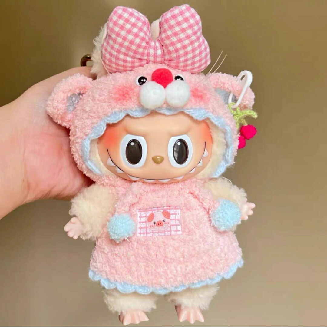 楽天市場】A034354新品2点セット labubuラブブぬいぐるみ服17cm