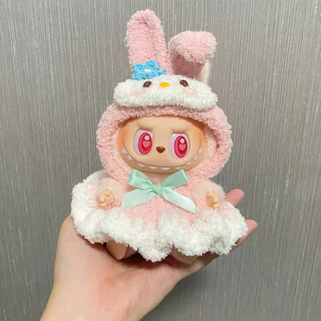 楽天市場】a063252新品2点セット labubuラブブぬいぐるみ服17cm着せ