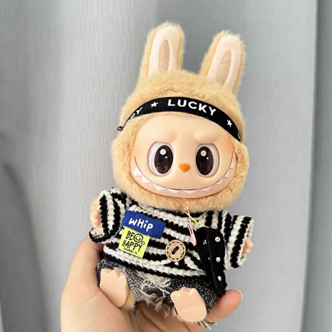 楽天市場】A034715新品3点セット labubuラブブ ぬいぐるみ服17cm