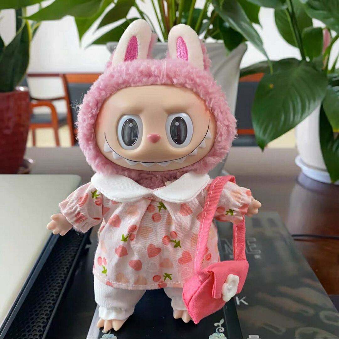 楽天市場】A034332新品3点セット labubuラブブぬいぐるみ服17cm